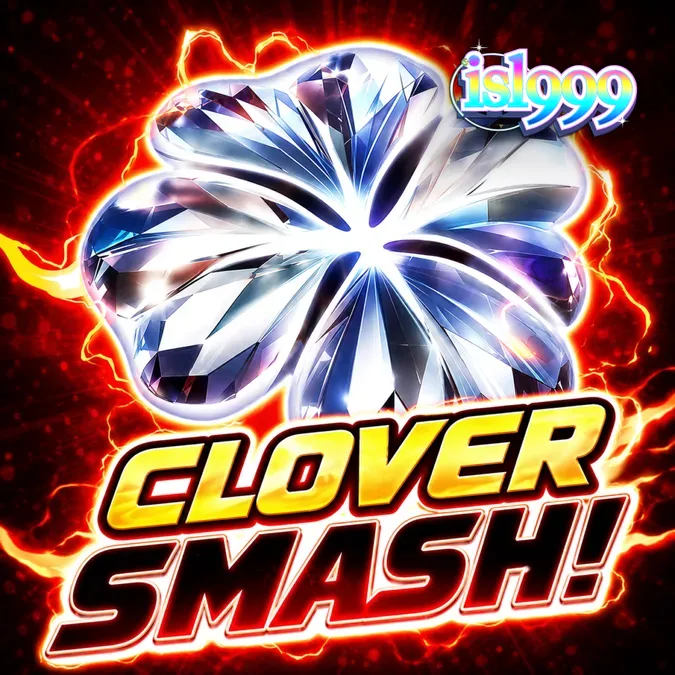 Tampilan visual slot Clover Smash dengan simbol semanggi yang bersinar.